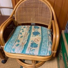 籐家具3点セットの画像