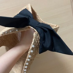 パール　麦わらハットの画像