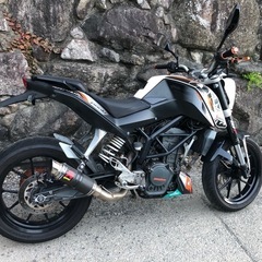 KTM 200DUKE自賠責付
の画像