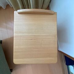 天然木の小型チェスト 3段（大川家具）／角丸デザインの画像