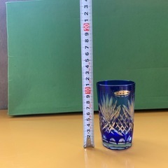 藍色切子グラス5客セットの画像