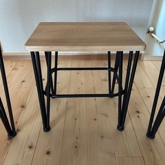 【美品】ニトリ、ヴィンテージダイニング3点セットの画像