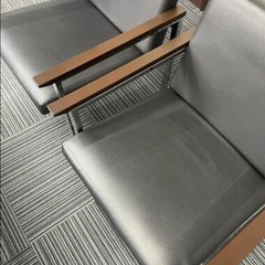 中古 応接セット ソファー イス 応接室 応接テーブル 会社 事業所 打合せ室の画像