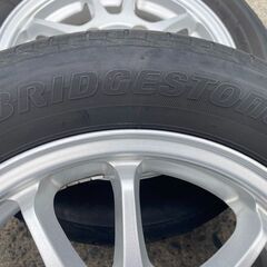 本日掲載最終日‼️165/60R14 東北6県無料配送対応‼️爆安‼️最終値下げ‼️③ バリ溝 ‼️ アルミ付き 国産ブリジストン製タイヤ !!　サマー　タイヤ　アルミホイール　ホイールの画像