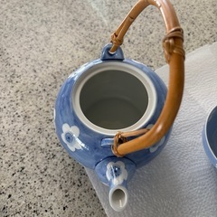 夏用　急須　茶碗　茶托セットの画像
