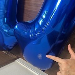 [4売切れましたꕤ︎︎·͜·]約85cmのBIGなナンバーバルーン1つ50円の画像