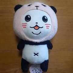【未使用タグ付き】パンダinぱんだ　ぬいぐるみ2点セットの画像
