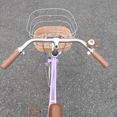 20インチ　自転車　紫色の画像