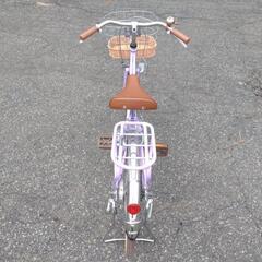 20インチ　自転車　紫色の画像
