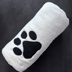Perco ペット用タオル 超吸水 厚手 マイクロファイバー 犬 猫 体拭き (75cmx127cm, ライトベージュ)の画像