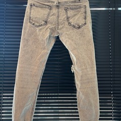 【完売品】ZARA ダメージデニム グレー メンズの画像