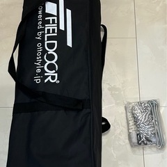 【ほぼ未使用】強化版FEELDOORスチールタープテント3m(センターロック/遮光/遮熱/スチールフレーム)の画像
