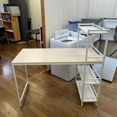 激安!! 山善 ラック付きデスク システムデスク