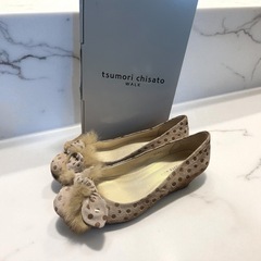 tsumori chisato WALK 水玉 パンプス 23.5cmの画像