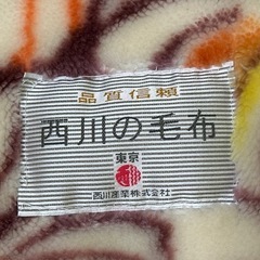 寝具一式　西川の毛布の画像