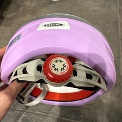 OGK子ども用自転車ヘルメットBOONY2 ★53-54cm星柄ホワイト/パープルの画像