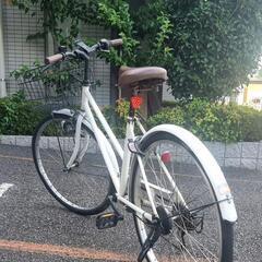 🔰自転車6速シマノ前カゴ付き26インチの画像