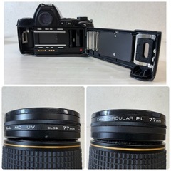 2000円/Nikon/フィルム一眼レフカメラ/F-801/F-601/三脚/Velbon Light D25・D/ミラーカメラ/フィルムカメラ/9193-06の画像