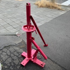 タイヤチェンジャー ビードブレーカー タイヤ交換　ビード落とし 手動式 　USEDの画像