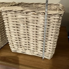 
【未使用品】バスケット2個セット　小物入れ　使い勝手がいいの画像