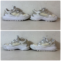 2000円/スニーカー2点おまとめ/MUSKA2000/ホワイト/27㎝/NIKE/ナイキ/26㎝/エアフォームポジット/グリーン/9402-10 の画像