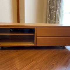 無印良品　AVラック　テレビボード　幅1500 オーク材の画像