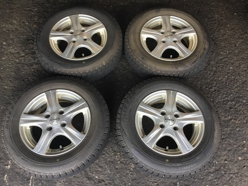 145/80R13 アルミホイール付スタッドレスタイヤ 4本セット