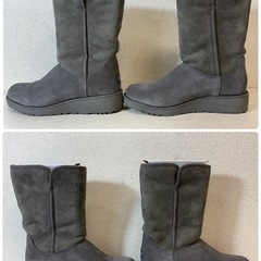 1000円/UGG/アグ/ムートンブーツ/1013428/グレー/ボア/24㎝/9761-09の画像