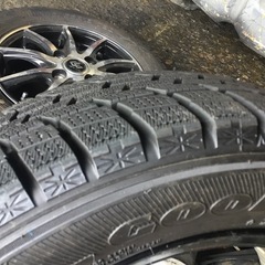 155/65R13 アルミホイール付スタッドレスタイヤ 4本セットの画像