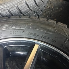 155/65R13 アルミホイール付スタッドレスタイヤ 4本セットの画像