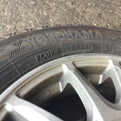 155/65R13 アルミホイール付スタッドレスタイヤ 4本セットの画像
