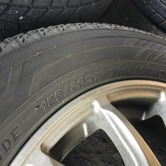155/65R13 アルミホイール付スタッドレスタイヤ 4本セットの画像