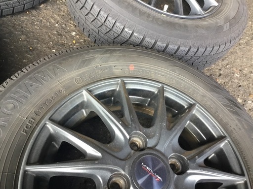 145/80R13 アルミホイール付スタッドレスタイヤ 4本セット