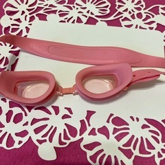 水泳ゴーグル　ピンク　子供の画像