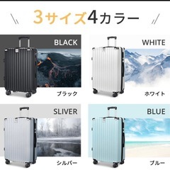 キャリーケース　シルバーLの画像