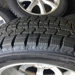 155/65R14 アルミホイール付スタッドレスタイヤ 4本セットの画像