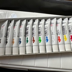 中学で使った絵の具の画像