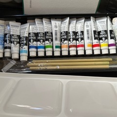 中学で使った絵の具の画像