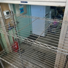スチールラック、シェルフラック、キャスター付きの画像