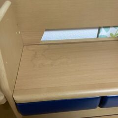 学習机とイス 青の画像