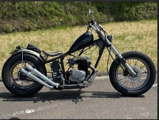 チョッパーカスタムmc13 リジッドフレーム　ワンオフマフラー！