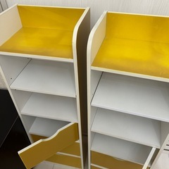 中古　本棚　引き出し　3点セットの画像