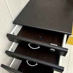 中古　本棚　引き出し　3点セットの画像