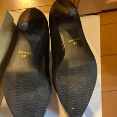 パンプス　黒23cm の画像
