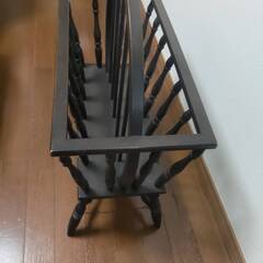 アンティーク木製マガジンラックの画像