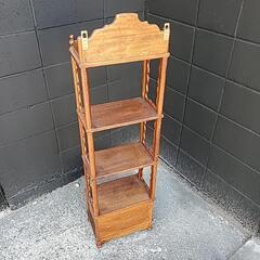 アンティーク　棚　ウイスキー　酒　本の画像
