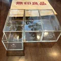 無印良品　アクリル小物収納・３段 の画像