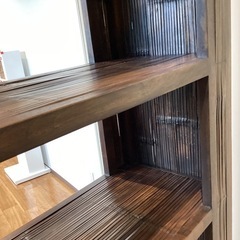 竹製オープンシェルフ【町田市再生家具】251258の画像