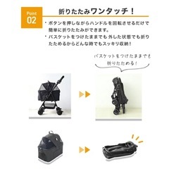 ペットカート　ペットバギーの画像