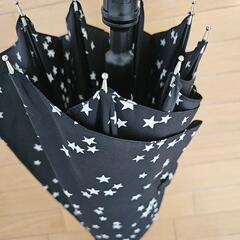 キウ　kiu 雨傘　ブラック　スターの画像